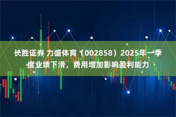 长胜证券 力盛体育（002858）2025年一季度业绩下滑，费用增加影响盈利能力